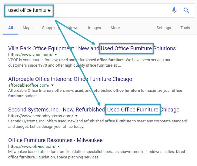 Keyword Appears in Multiple Title Tags