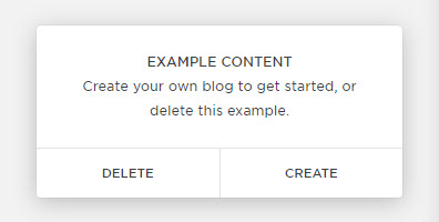 Creating a blog page
